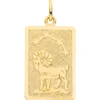 Anhänger Sternzeichen Widder 333 Gold Gelbgold mattiert rechteckig 20,8x12,1mm