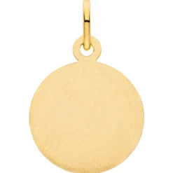 Anhänger Sternzeichen Zwilling aus 333 Gold Gelbgold mattiert rund Ø 12mm