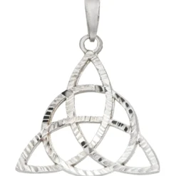 Anhänger Triquetra 28,3x27,9mm aus 925 Silber rhodiniert Silberanhänger