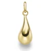 Anhänger Tropfen 19,5x6,6mm aus 585 Gold Gelbgold glänzend schlicht