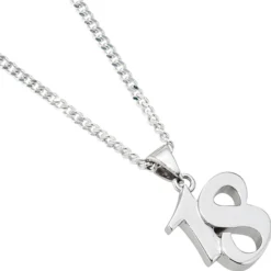 Anhänger 12,6x15,3mm 18 aus echtem 925 Silber massiv rhodiniert Damen