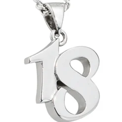 Anhänger 12,6x15,3mm 18 aus echtem 925 Silber massiv rhodiniert Damen