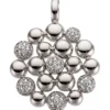 Anhänger 22,3x29,2mm aus 585 Gold Weißgold mit 42 Diamanten 0,31ct