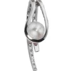 Anhänger 9,9x29,3mm aus Perle & Diamanten 0.04Ct Brillanten 585 Weißgold