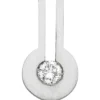 Anhänger 6,4x11,9mm aus 950 Platin mit Diamant Brillant 0,10ct