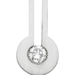 Anhänger 6,4x11,9mm aus 950 Platin mit Diamant Brillant 0,10ct