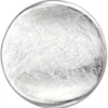 Anhänger 19,6x20,1mm aus 925 Silber eismatt gewölbt rund Halsschmuck rhodiniert