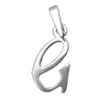 Anhänger 13x8mm Buchstabe G aus 925 Silber Sterlingsilber Damen Silberanhänger