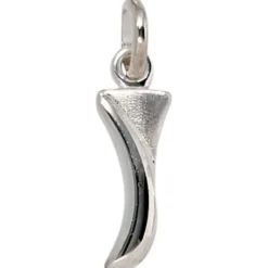 Anhänger 5,2x15,5mm Buchstabe I aus 925 Silber glänzend teilmattiert Unisex