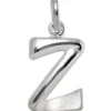 Anhänger 9,4x15,5mm Buchstabe Z aus 925 Silber glänzend teilmattiert Unisex