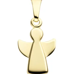 Anhänger 9,5x14,7mm Goldanhänger Engel Schutzengel aus 333 Gold Gelbgold