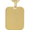 Anhänger 19,2x24,1mm Gravur Platte Amulett 333 Gold Gelbgold mattiert Unisex