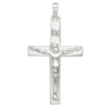 Anhänger 19,1x31,2mm Halsschmuck Kreuz 925 Silber Sterlingsilber teilmattiert