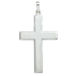 Anhänger 21,6x35,9mm Halsschmuck Kreuz 925 Silber Sterlingsilber Halsschmuck