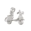 Anhänger 12x16mm kleiner Motorroller aus 925 Silber Kettenanhänger Halsschmuck