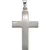 Anhänger 15,9x26,9mm Kreuz aus 925 Echt Silber rhodiniert mattiert schlicht