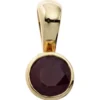 Anhänger 5,5x12,1mm mit Rubin rot 333 Gold Gelbgold Rubinanhänger Halsschmuck