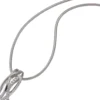 Anhänger 8,4x20,1mm mit weißen Zirkonia 333 Gold Weißgold Goldanhänger Damen