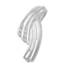 Anhänger 19x8mm mit Zirkonia streifig 925 Echt Silber Silberanhänger