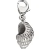 Anhänger 6,8x21,6mm Muschel spiralförmig aus 925 Silber Einhänger Charm Dangle