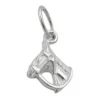 Anhänger 14x10mm Pferd Pferdekopf aus 925 Sterling Silber Kettenanhänger Kinder