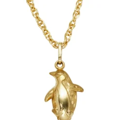 Anhänger 10,3x16,6mm Pinguin aus 333 Gold Gelbgold glänzend