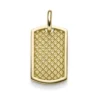 Anhänger 24x15mm Rechteck abgerundet mit Struktur-Muster 585 Gold Gelbgold