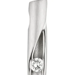 Anhänger 4,5x17,7mm Röhrchen mit Diamant 0.11Ct Brillant 950 Platin