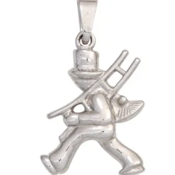 Anhänger 17x20,7mm Schornsteinfeger mit Leiter 925 Silber Silberanhänger Kinder