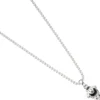 Anhänger 8,3x13,4mm schwarzes Schäfchen Schaf 925 Silber mit Lackeinlage Kinder