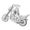 Anhänger 25x18mm - Shopper Motorrad aus 925 Silber Silberanhänger Unisex Herren