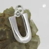 Anhänger 15x9mm Silberanhänger Buchstabe U aus echtem 925 Silber Unisex