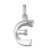 Anhänger 15x8mm Silberanhänger Buchstabe E aus echtem 925 Silber Unisex