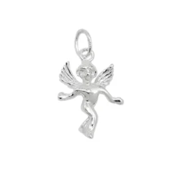 Anhänger 18x13mm Silberanhänger hübscher Engel echtes 925 Silber Damen