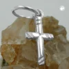 Anhänger 12x6mm Silberanhänger kleines Kreuz mit Streifen 925 Silber Damen