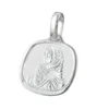 Anhänger 16x15mm Silberanhänger Maria mit Jesuskind klein 925 Silber Unisex
