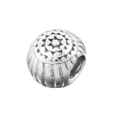 Anhänger 10x8mm Silberanhänger Perle-bead geschwärzt 925 Silber Damen