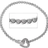 Armband Armkette aus 925 Silber mit Zirkonia weiß Armschmuck, 19cm