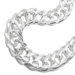 Armband Armkette Doppelpanzer aus Echt Silber 925, 21cm