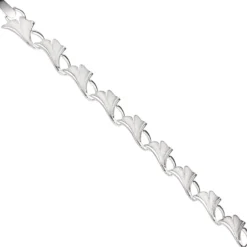 Armband Armkette Ginko Blätter aus echtem 925 Silber, 19cm, für Damen