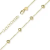 ArmbandArmkette mit 6 Herzen aus 585 Gold Gelbgold 21cm Armschmuck