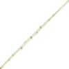 Armband Armkette 3-reihig mit Elementen 585 Gold Gelbgold 21cm