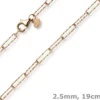 Armband Armkette Weit-Ankerkette aus 585 Gold Rotgold strukturiert 19cm