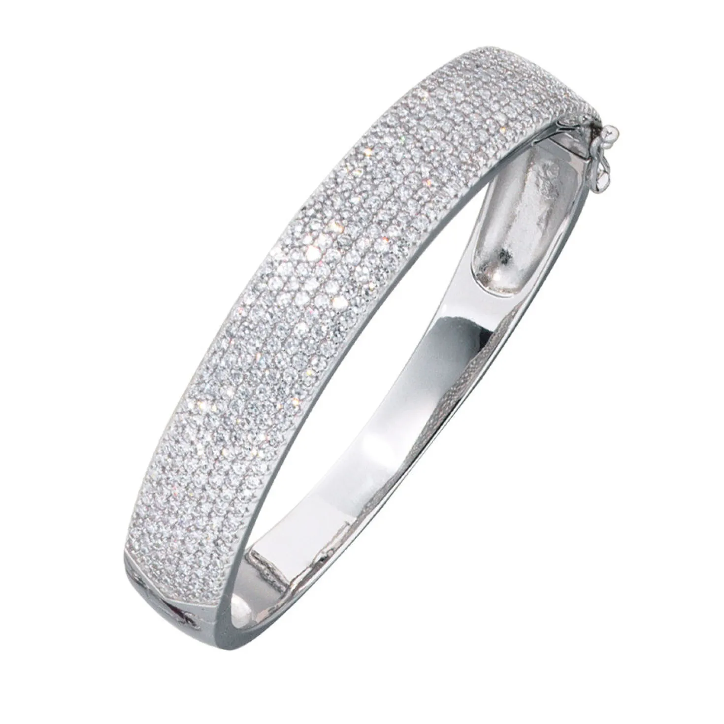 Armband Armreif Armschmuck, Zirkonia, 925 Echt Silber Sterlingsilber