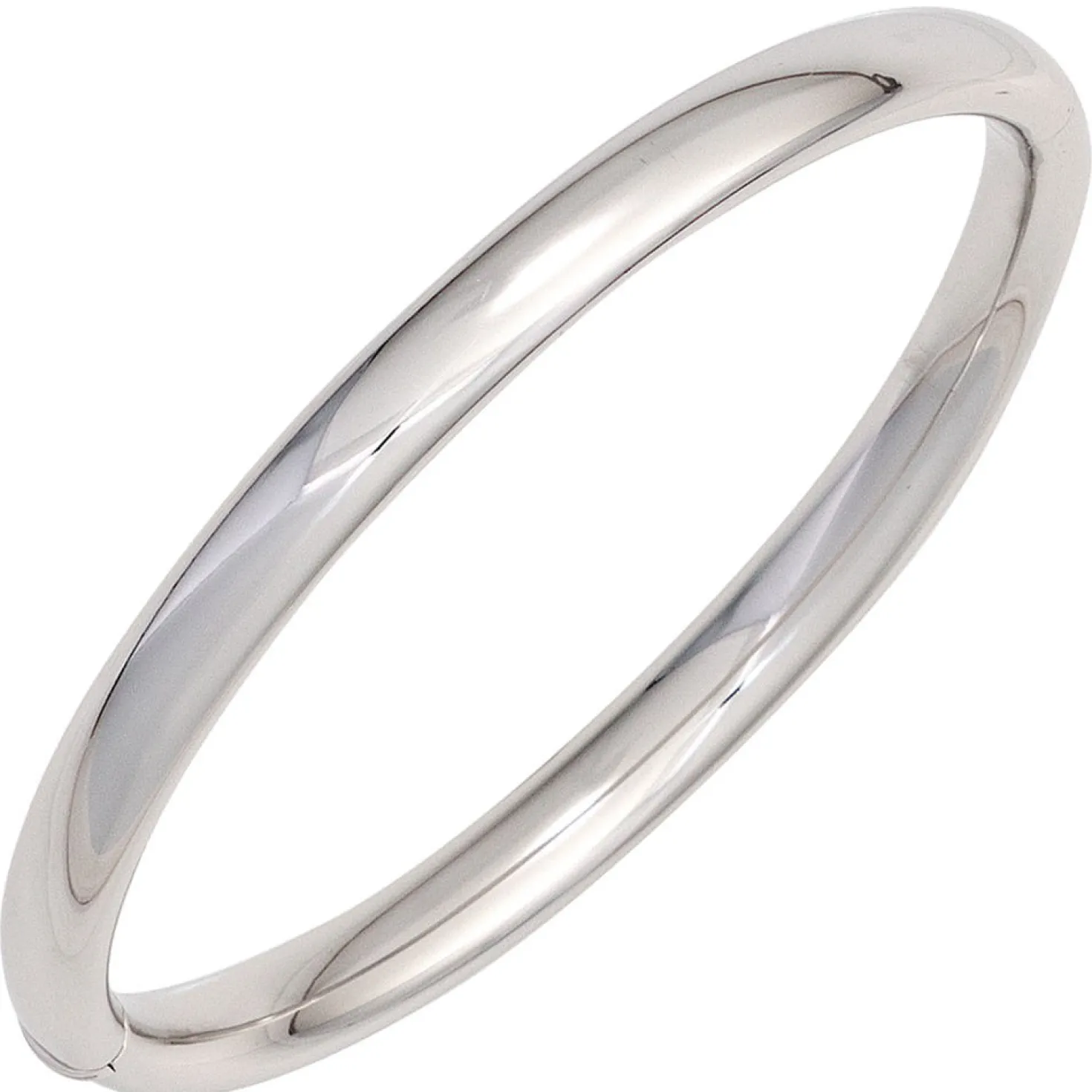 Armband Armreif aus 925 Silber glänzend oval schlicht Kastenschloss ca. 19,5 cm