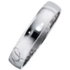 Armband Armreif aus 925 Silber oval rhodiniert Armschmuck glänzend Breite 14,9mm