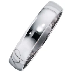 Armband Armreif aus 925 Silber oval rhodiniert Armschmuck glänzend Breite 14,9mm