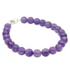 Armband Armschmuck aus echtem Amethyst & 925 Silber, lila violett, 20,5cm