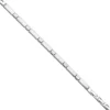 Armband Armschmuck aus Edelstahl teilmattiert, 21cm auf 19,5 & 18cm kürzbar