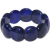 Armband aus echtem Lapis-Lazuli blau glatt Armschmuck Edelstein